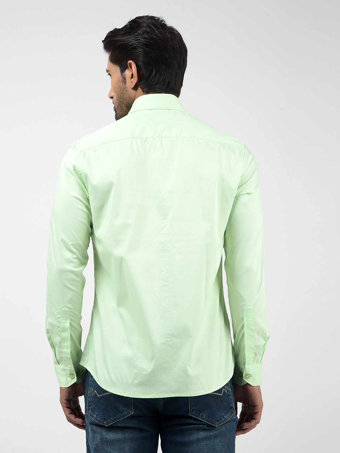 Numero Uno Men SOLID Green Shirt